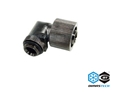 Compression Fitting 90° G1/4 for tube 13/19 mm Black Nickel